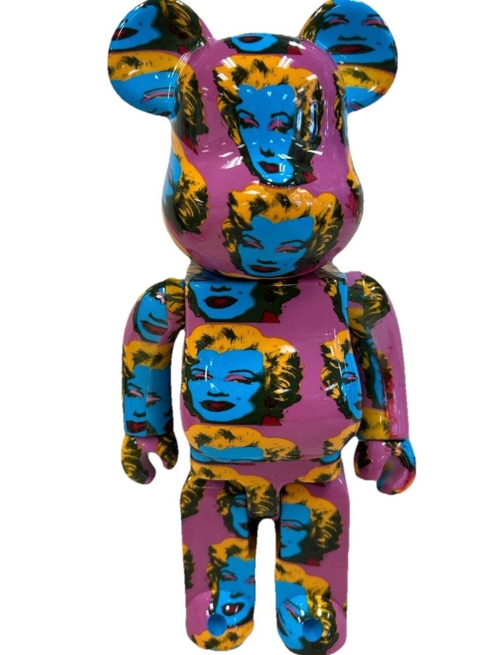 Medicom Toy Be@rbrick Andy Warhol Marilyn Monroe Art Toy Pink Designer Authentic